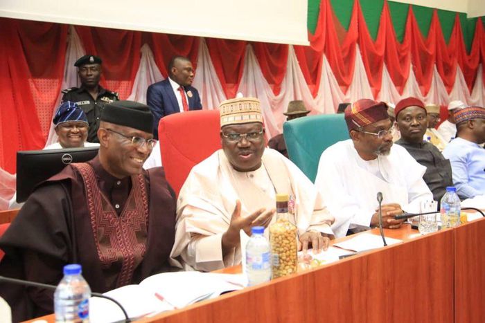 Senate leaders. [Twitter/@SPNigeria]