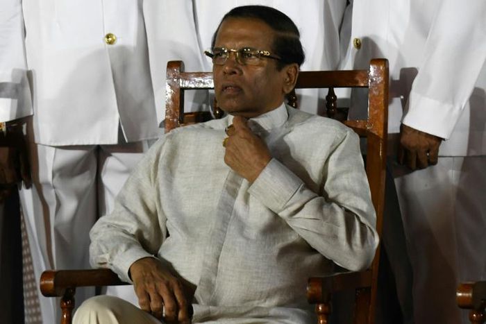 Sri Lanka's President Maithripala Sirisena has pardoned a man on death row for the murder of a Swedish teenager