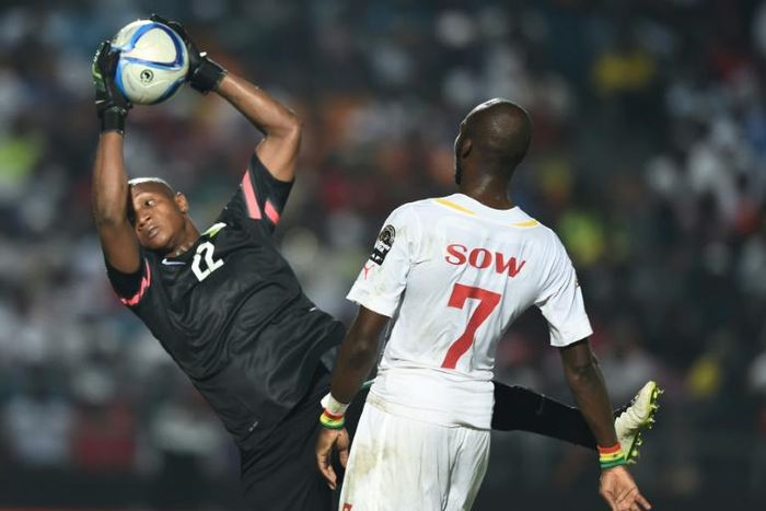 A file photo of Jackson Mabokgwane catching the ball during an Africa Cup of Nations match between South Africa and Senegal