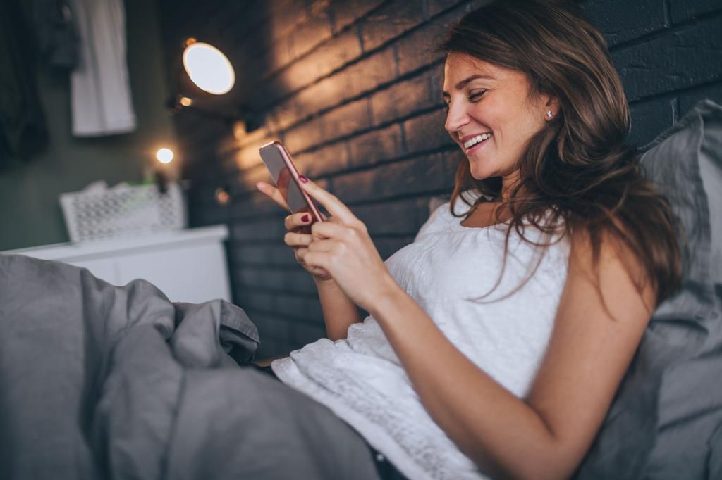 Early morning texting