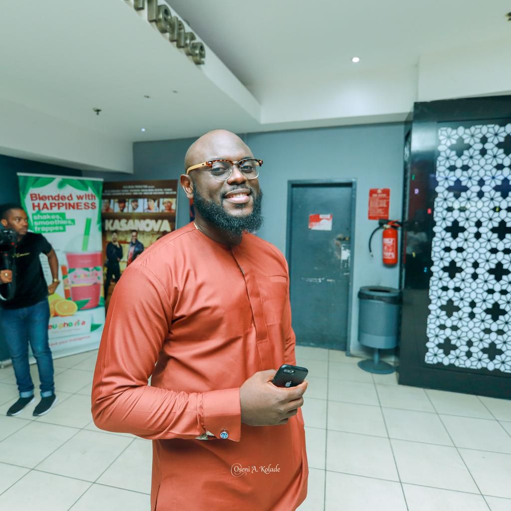 Frank Donga, Lasisi Elenu, Ayoola Ayolola, Enado Odigie, Omotunde Adebowale and more spotted at the "Three Thieves" movie premiere