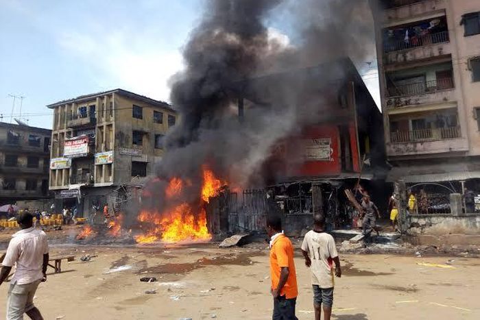 Onitsha fire happened after a fuel laden tanker lost control and rammed into shops at Ochanga market in Onitsha on Wednesday, but IPOB believes it is not an ordinary accident. (The Nation)