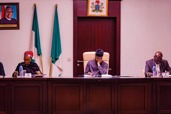 Osinbajo presides over inaugural Economic Management Team meeting for 2nd term  [Twitter/@NigeriaGov]