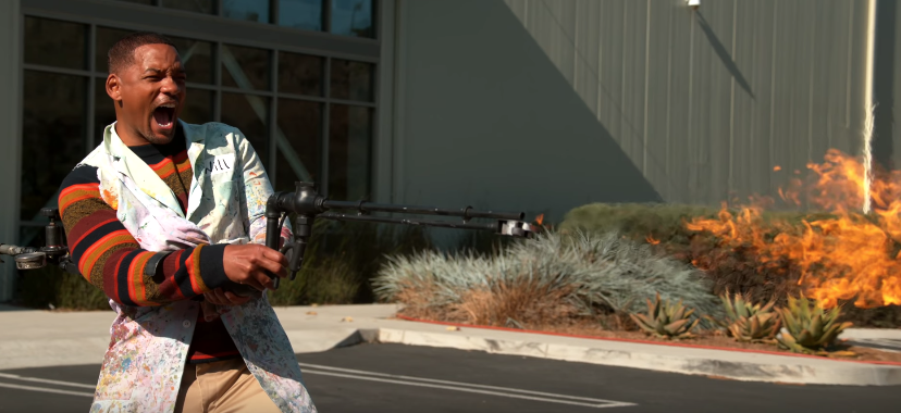 Smith was very excited about that flamethrower.