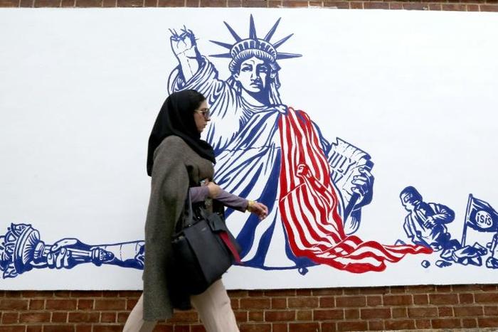 Iran unveiled new anti-American murals on the walls of the former US embassy ahead of the 40th anniversary of the Tehran hostage crisis
