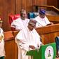 President Muhammadu Buhari presents the 2020 National Budget to a joint Session of the National Assembly. Oct 8 2019 (Twitter/NTA)