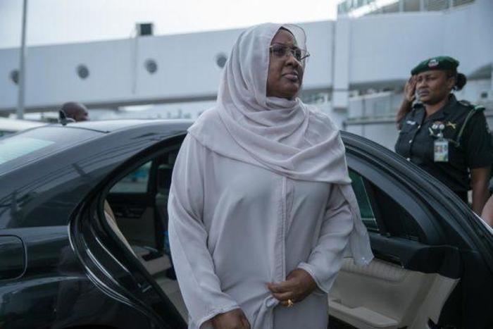 Aisha Buhari leaves for UK