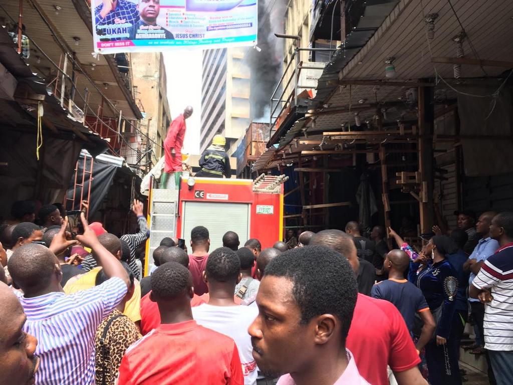 Balogun market fire incident