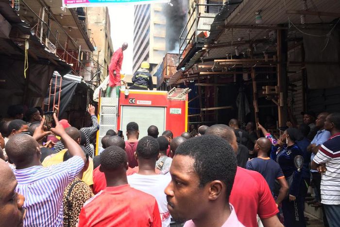 Balogun market fire incident