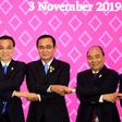 China's premier Li Keqiang (2nd from left) said the first reading of the document was 'a very important landmark'