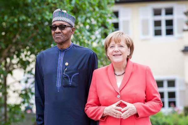 Muhammadu Buhari and Chancellor of Germany, Angela Merkel.