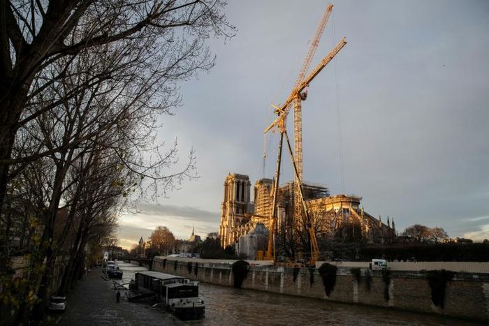 President Emmanuel Macron has set a timetable of five years to completely repair Notre-Dame