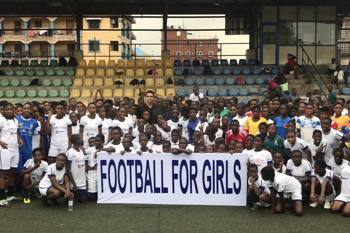 Seyi Akinwunmi and Asisat Oshoala Football Championship