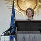 European Commission president Ursula von der Leyen in Ethiopia's capital Addis Ababa, her first trip outside Europe since being appointed