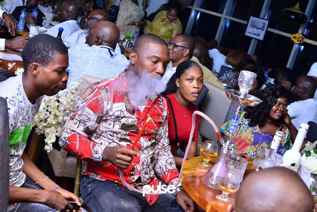 Guests at La'vee Rooftop official opening party