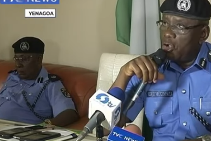 Bayelsa State Commissioner of Police, Mr Uche Anozia. [YouTube/TVC News Nigeria]