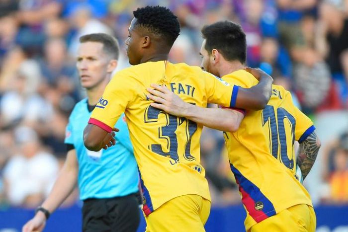 Fati has scored two goals for Barcelona's senior team