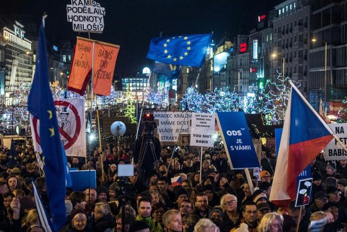 Tuesday's protest came after even bigger anti-Babis rallies in June and November, the largest such events since the end of communism in 1989