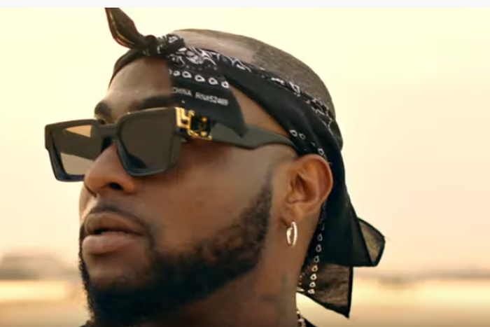 Davido, Naira Marley, Zlatan and Wurld in video for 'Sweet In The Middle.' (YouTube/Davido Adeleke)
