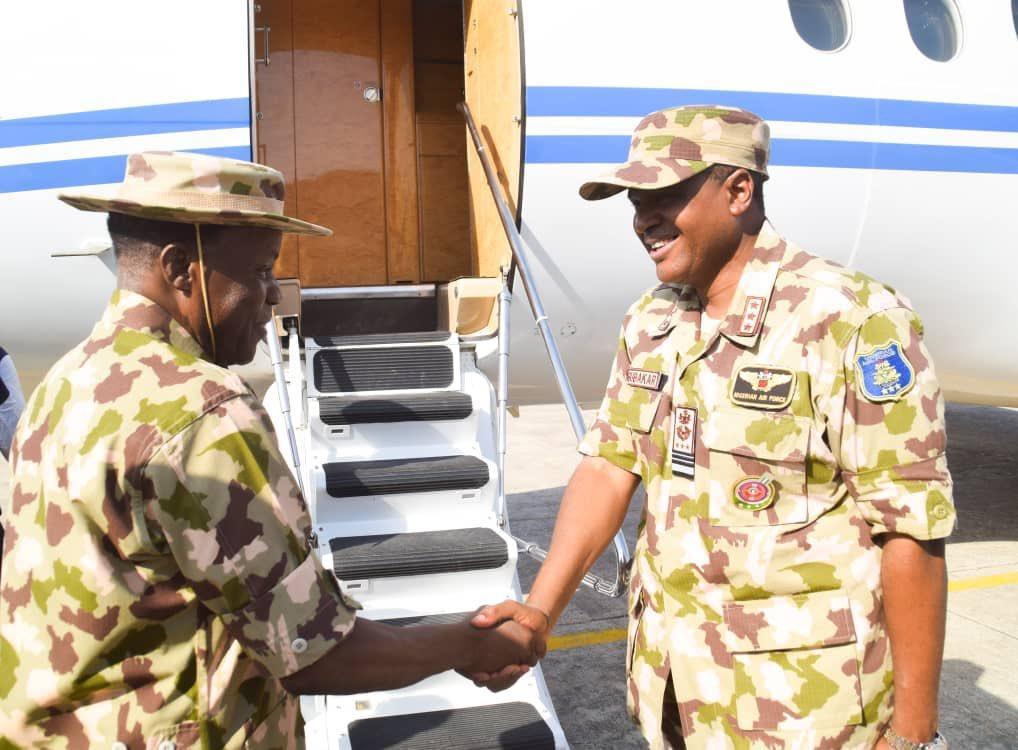Chief of Air Staff, Air Vice Marshal Abubakar Sadique says the Nigerian Air Force manufactures missile heat shields and maintains its aircrafts by itself. [Twitter/@NigAirForce]