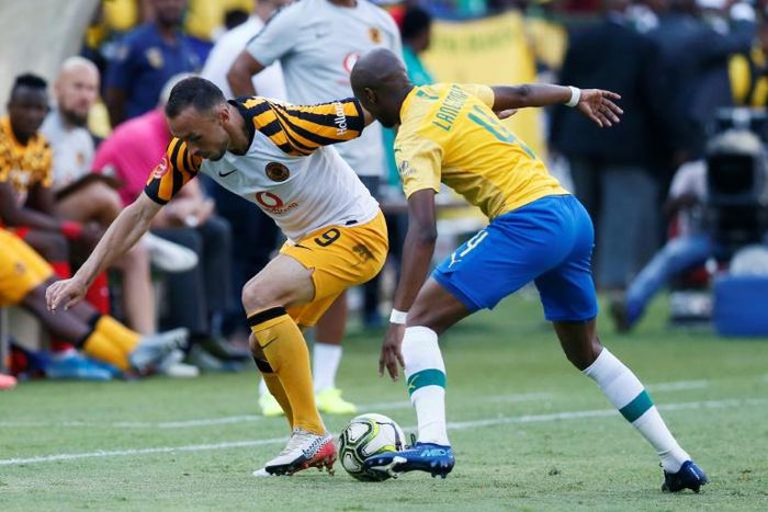 Serb Samir Nurkovic (L) scored a hat-trick for Kaizer Chiefs in a 5-3 South African Premiership win over Bloemfontein Celtic