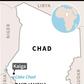 Map locating Kaiga in Chad where Boko Haram jihadists killed several people on Tuesday.