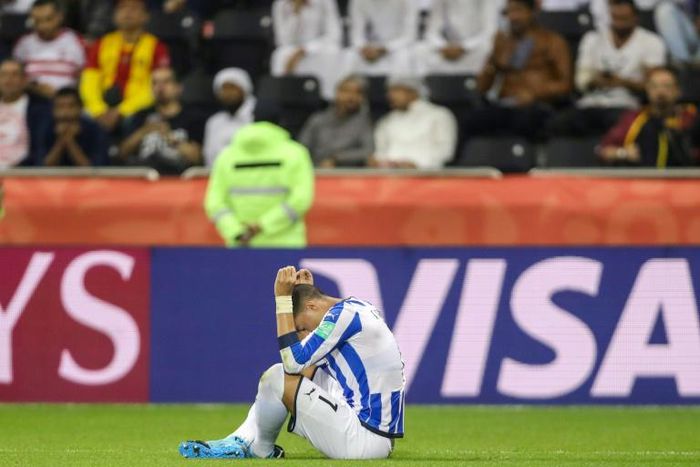 Sit down and celebrate: Monterrey's Rogelio Funes Mori opened the scoring