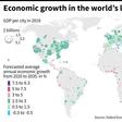 Forecast economic growth from 2020 to 2035 in the world's 900 largest cities.