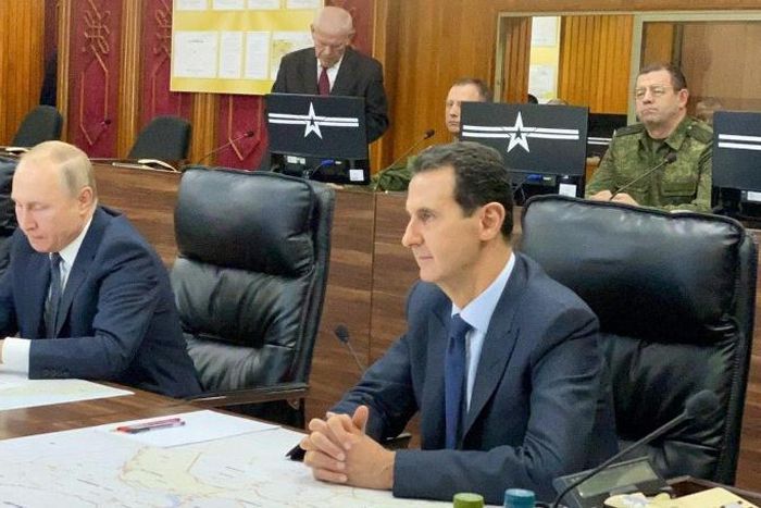 Putin met Assad on his first visit to Damascus since the start of the nearly nine-year-old war