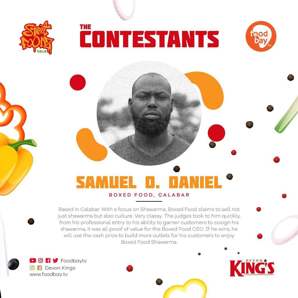 Contestants in the King of Street Foods Contest