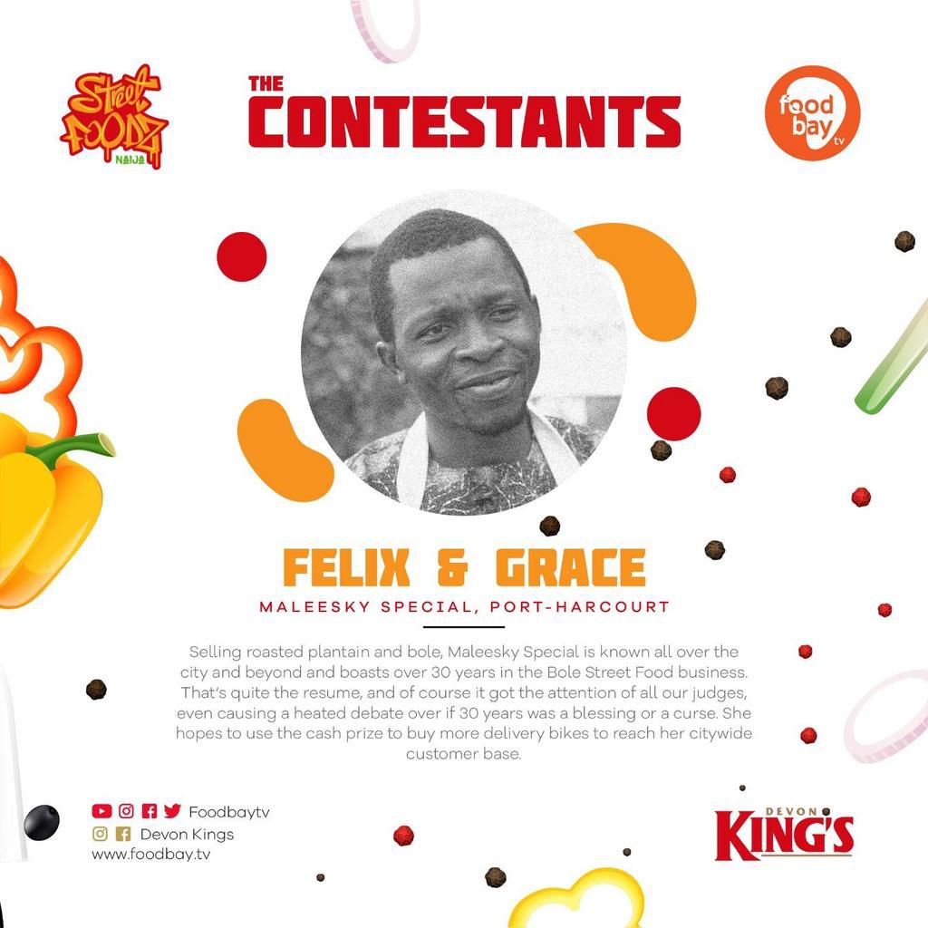 Contestants in the King of Street Foods Contest