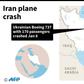 A Ukraine International Airlines plane crashed shortly after takeoff in Tehran