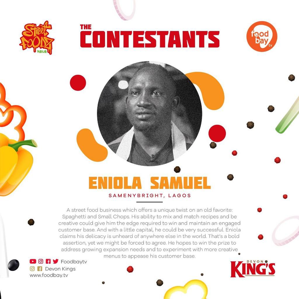 Contestants in the King of Street Foods Contest