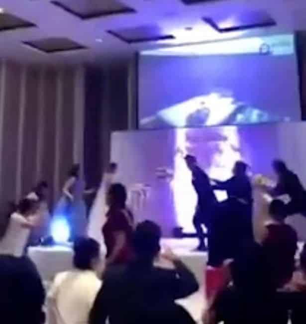 Groom stuns wedding guests with videos of bride sleeping with her pregnant sister’s husband (video)