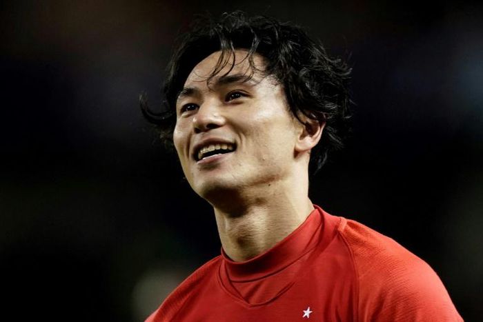 Japanese forward Takumi Minamino is in line to make his Liverpool debut against Everton