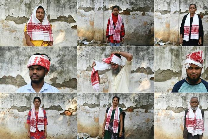 Traditionally worn by fishermen and peasants, millennials and others in the far-flung region have co-opted the gamosa, tieing it around their heads, their waists and emblazoning it with anti-government slogans