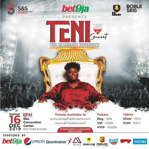 Teni Live Concert: The Billionaire Experience
