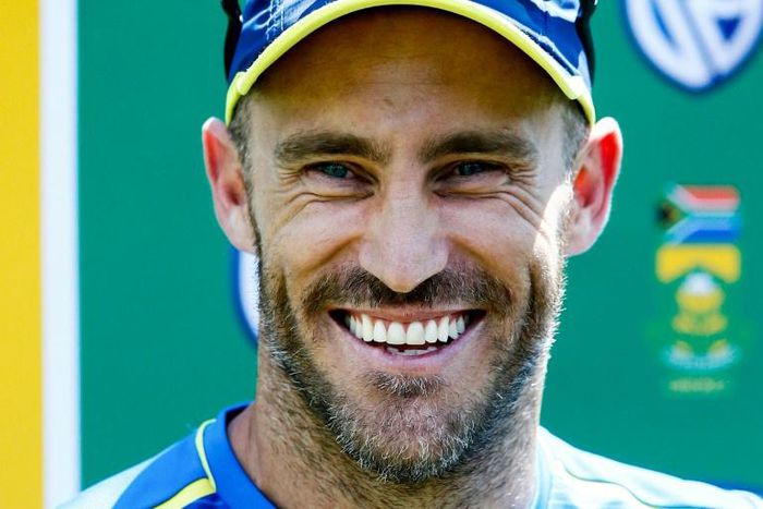 South Africa's cricket captain Faf Du Plessis