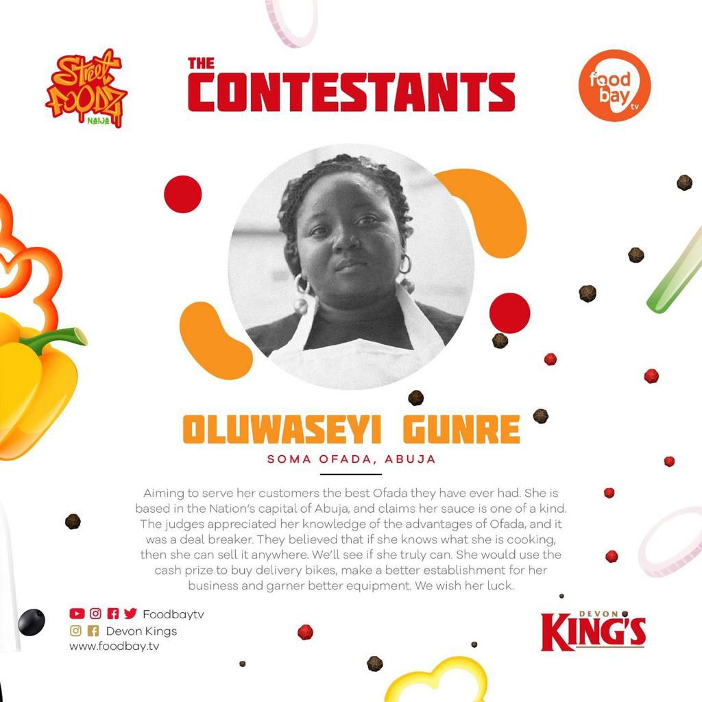 Contestants in the King of Street Foods Contest