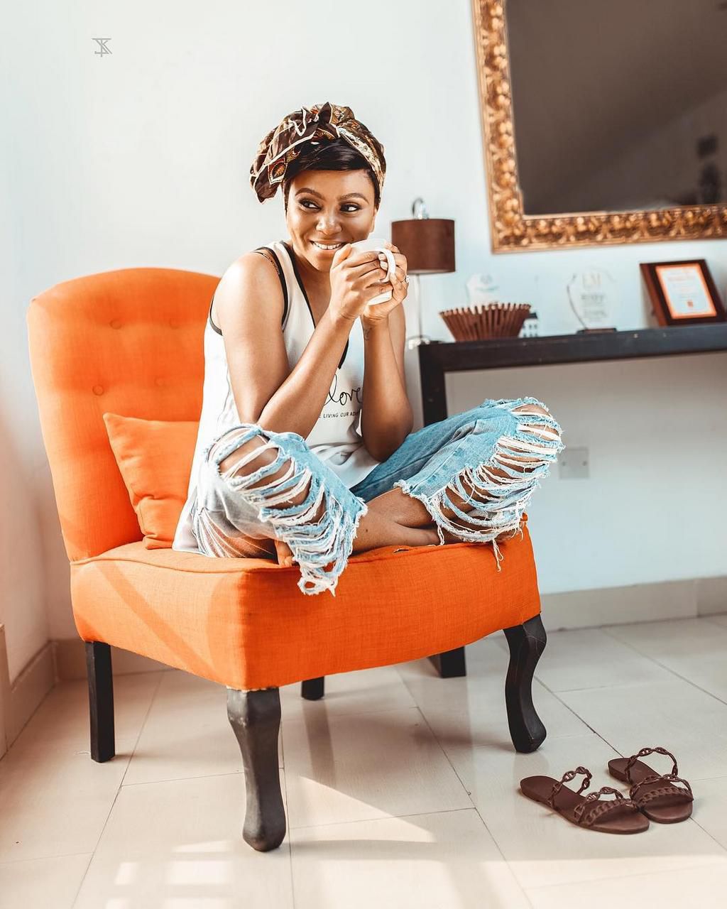 The latest celebrity mum on this list is Stephanie Coker Adenirokun who welcomed her baby sometime in November 2019. [Instagram/StephanieCoker]