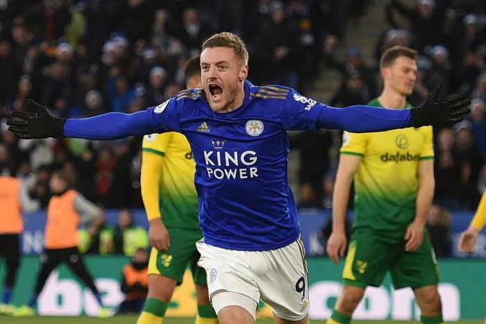 Leicester's Jamie Vardy is the Premier League's top scorer with 16 goals