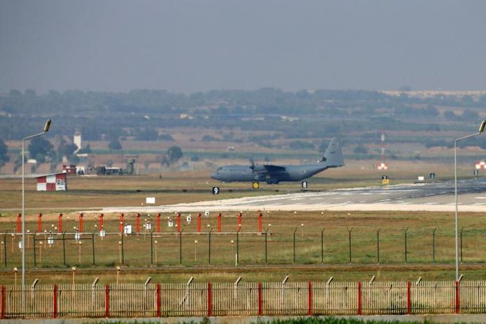 The US air force uses the air base at Incirlik for raids on IS positions in Syria