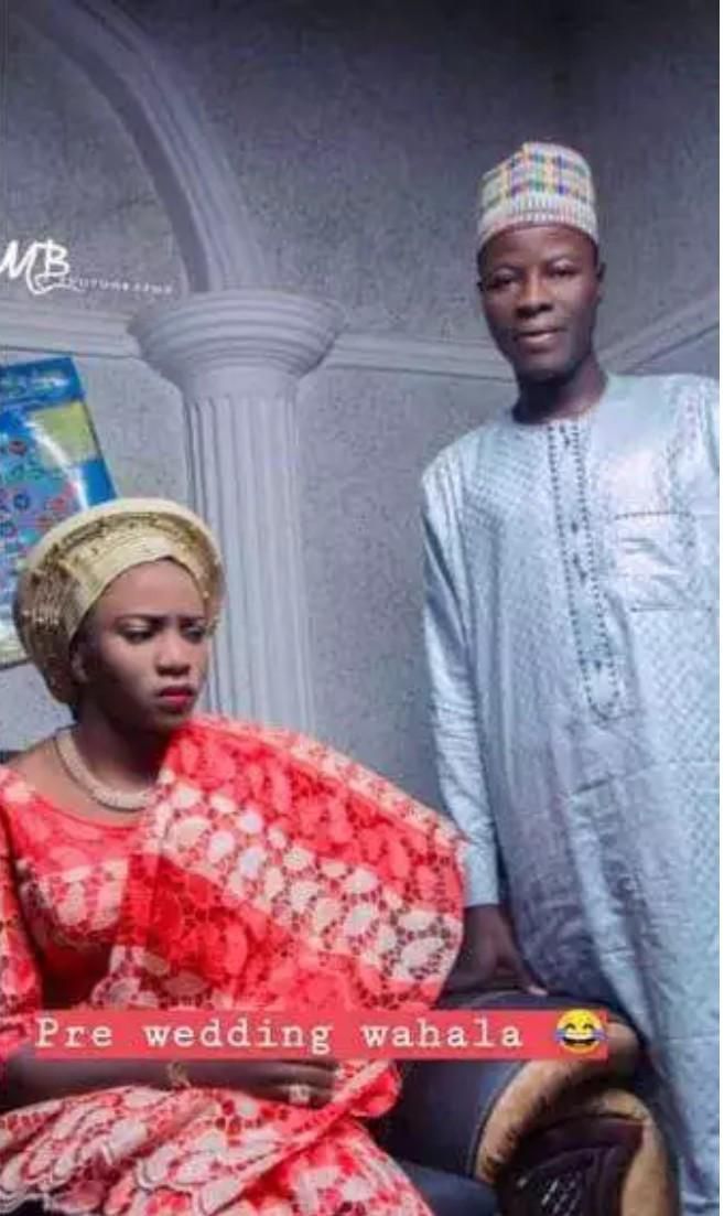 Bride’s facial expression in prewedding photos could scare single people from marrying