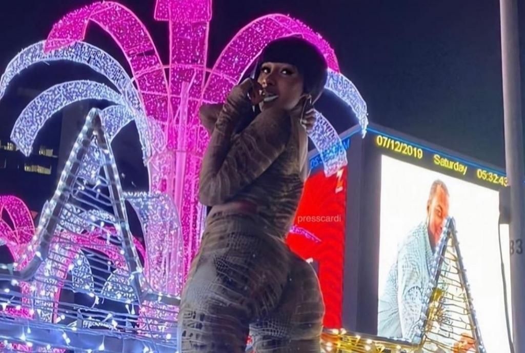 Rapper Cardi B in Victoria Island, Lagos