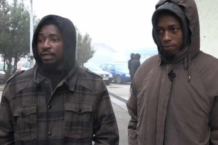 The two Nigerian students, who landed in  refugee camp after participating in an international tennis competition. (TheCable)