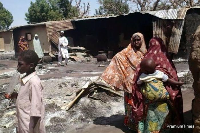 Michika residents troop back home after night attack. [aun.edu]