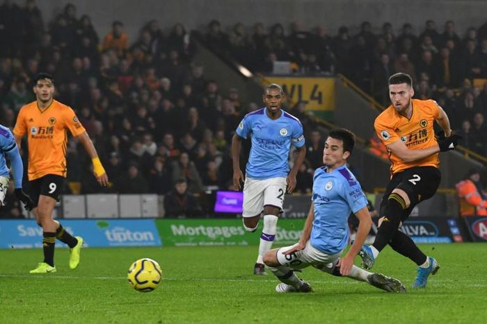 Wolves defender Matt Doherty scored the winner against Manchester City