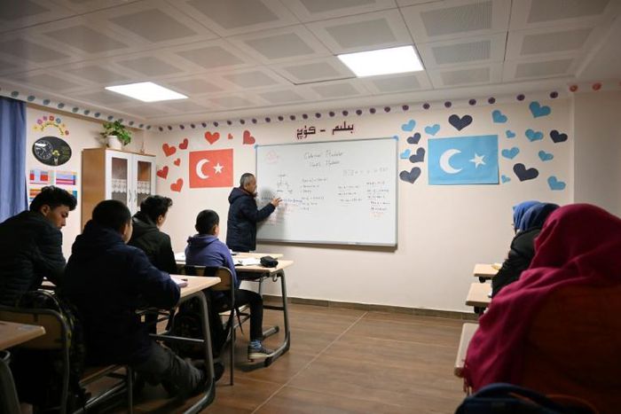 At a school on the outskirts of Istanbul, Uighur child refugees from China study their language and culture