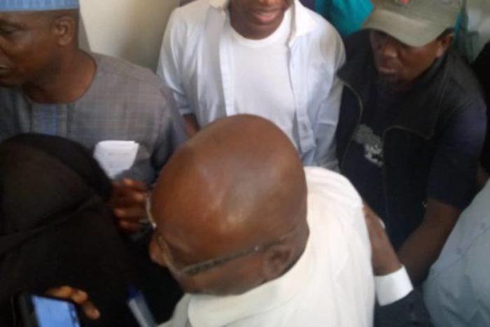 Omoyele Sowore, Convener, #RevolutionNow Protest in court on Wednesday in Abuja. [NAN]