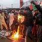 Pakistan Shiite Muslims burn an effigy of US President Donald Trump during a protest against the US strike that killed Iranian commander Qasem Soleimani